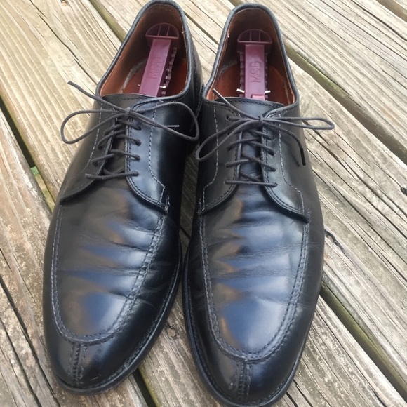 Allen Edmonds Lasalle Derby Black Shoes 9.5 - Picture 2 of 8